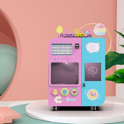 China 36 Fancy Flower Cotton Candy Machine Wireless 110V Candy Floss Vending Machine for sale