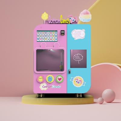 China Fairy Floss Cotton Candy Vending Machine 220V Bill Credit Card Payment for sale