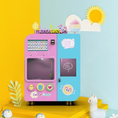 China CE 700W Robot Cotton Candy Vending Machine Mobile Wireless Phone Control for sale