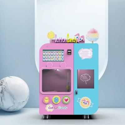 China Continually Updated Candy Floss Vending Machine Flossy Flower Cotton Candy Machine for sale