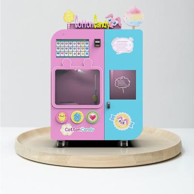 China Floss Candy Cotton Vending Machine Fully Automatic Wireless Remote Control for sale