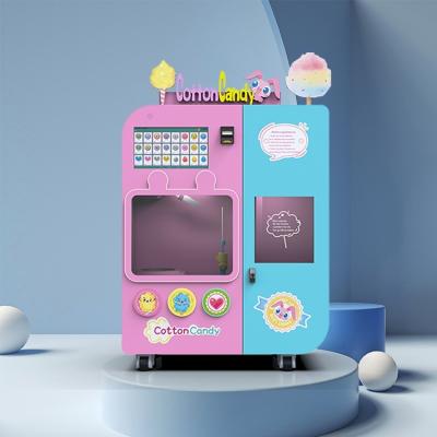 China Marshmallow Robot Cotton Candy Vending Machine Unattended IoT Backing Ground for sale
