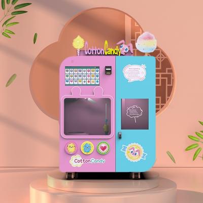 China 2-3mm Sugar Grain Candy Floss Vending Machine 24 Hours Working for sale