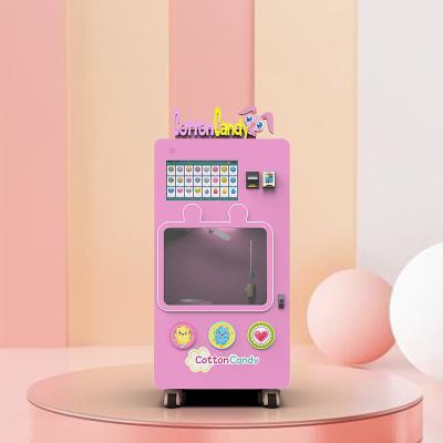 China Multiple Payment Fairy Floss Vending Machine Remote Control Cotton Candy Vender for sale
