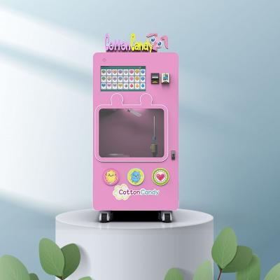 China Double Nozzle Fairy Floss Vending Machine Wireless Remote App Control for sale