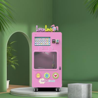 China Touch Advertising Automatic Candy Floss Machine 25 Languages With 4 Sugar Boxes for sale