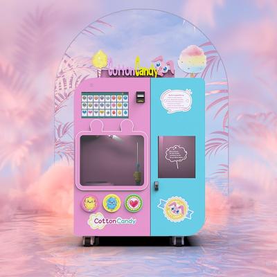 China Powdered Seasoning Cotton Candy Vending Machine for sale