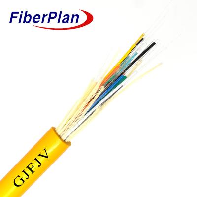 China Indoor Fiber Optic Cable 24 Core Tight Buffer LSZH Jacket for sale