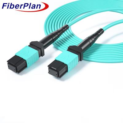 China PVC LSZH OM3 MPO MTP Fiber Optic Loopback With Low Insertion Loss for sale