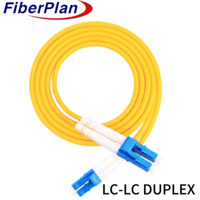 China 2.0mm 3.0mm Fiber Optic Patch Cord LC/UPC-LC/UPC Duplex Single Mode Fiber Cable for sale