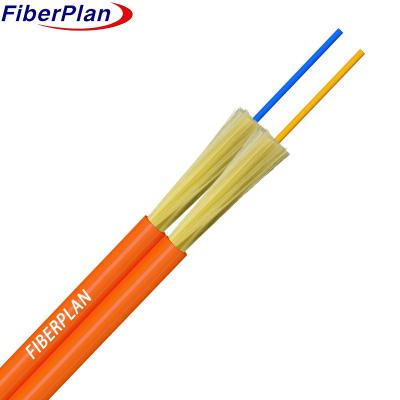 China Tight Buffer Fiber Duplex Indoor Cable GJFJV Duplex Fiber Optic Indoor Cable for sale