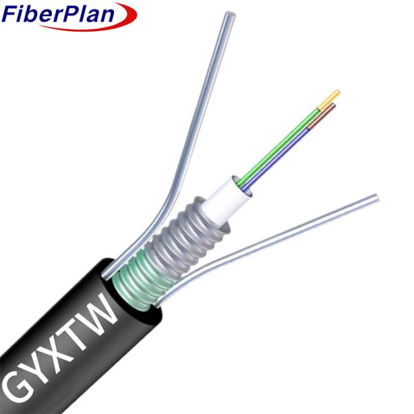 Quality Outdoor Armored Singlemode GYXTW G652D Fiber Optic Cable for sale