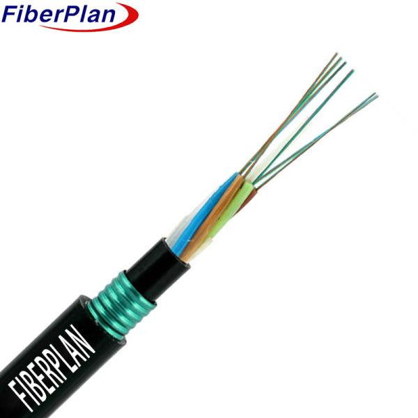 Quality GYTY53 PE Inner Outer Sheath 8 Core Single Multi Mode Fiber Optic Cable for sale