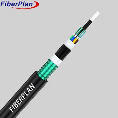 China Anti Rodent GYFTY53 Direct Burial Cable 8 Core Single Mode Fiber Optic Cable for sale