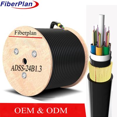 China ADSS Cable G652D Single Mode Multi Mode Double Jacket Cable for sale