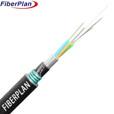 China 12C SM MM G652D Direct Burial Outdoor Multimode Fiber Optic Cable GYFTA53 for sale