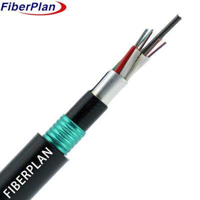 China GYTA53 Outdoor Fiber Optic Direct Burial Cable Layer Loose Tube for sale