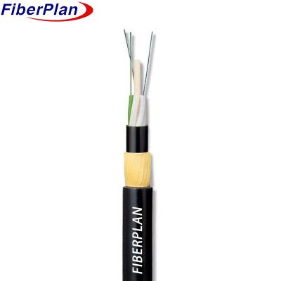 China Double Jacket Kevlar Yarn Strengthen Self Supporting Cable ADSS Fiber Optic Cable for sale