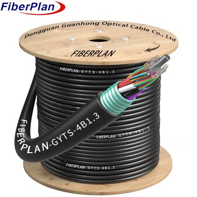 China High Quality Fiber Optic Cable Multi Tube Single Armored GYTS for sale
