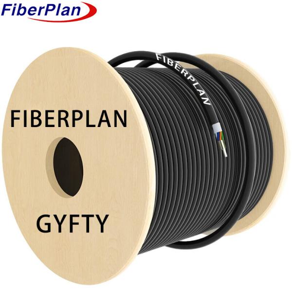 Quality Duct Fiber Optic Cable 4 6 8 12 24 Core GYFTY With Water Blocking Yarn for sale