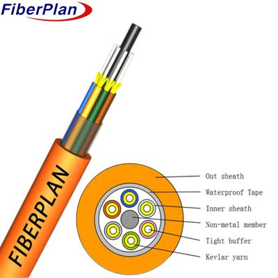 China Multi Core FRP Break Out Tight Buffer Indoor Fiber Optic Cable for sale