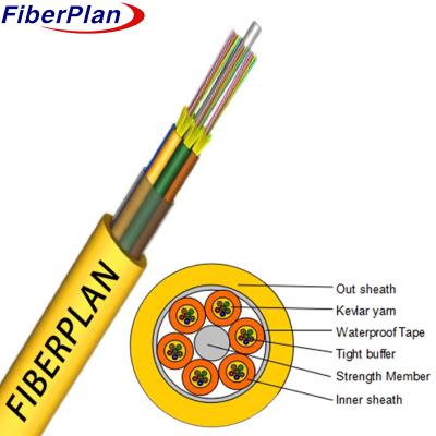 China 36 48 72 Core Single Mode High Strength Fiber Optic Cable for sale
