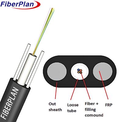China FTTH Multi Core Loose Tube Type Fiber Optic Drop Cable for sale