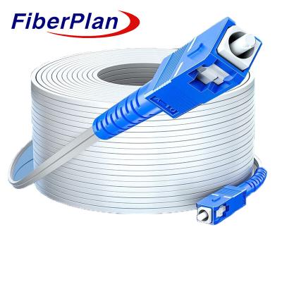 China Drop Cable Patch Cord LC SC FC ST DIN UPC/APC SM 9/125 Duplex G652D Fiber 3m To 1000m for sale