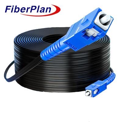 China Fiberplan Drop Cable Patch Cord LC SC FC ST DIN UPC/APC SM G652D Fiber 3m To 1000m for sale