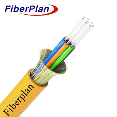 China Cables blandos para interiores Distribución de amortiguador ligero G652d G657a Om3 Om4 Cables de fibra óptica GJFJV en venta
