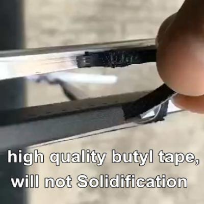 中国 Windows二重ガラスをはめられたButyl防水テープのための純粋なButyl密封剤テープ 販売のため