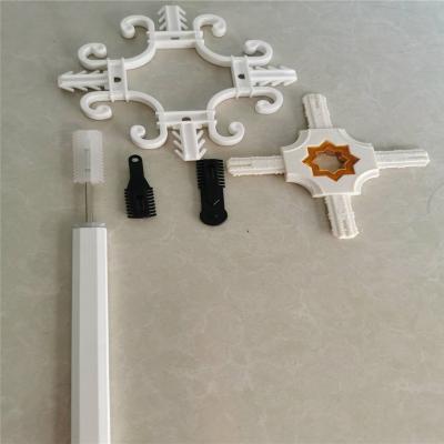 China 7*16 aluminum profile with flower cross connector and end  for double glazing installer for sale