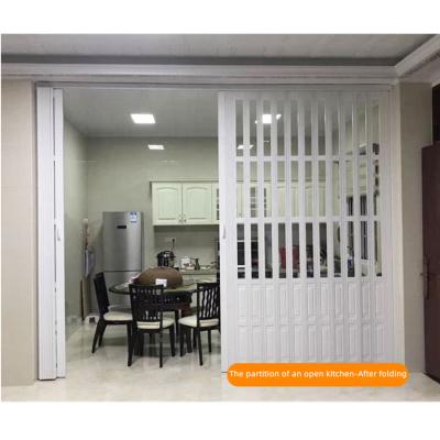 China Waterproof Bathroom PVC Folding Door Partition Easy Installation for sale