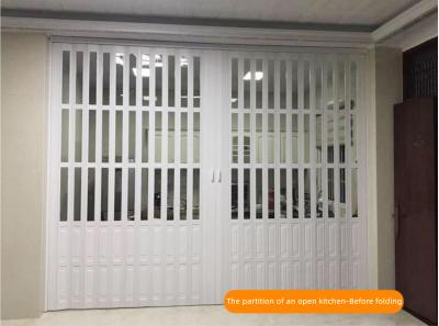 China Customized Color Brown White PVC Sliding Door Waterproof For Living Room for sale