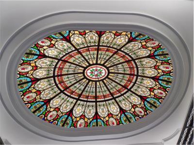 China Church Victorian Stained Glass Skylight Panel Decoration Style Skylight Glass for sale