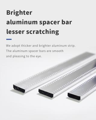 China 4 mm unbendable aluminum spacer bar for glass sliding door accessories for sale