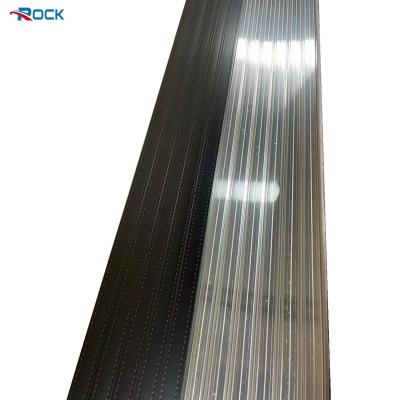 China 2024 New Black High-Frequency Welding Aluminum Spacer Bar For Glass Aluminum Garage Door for sale