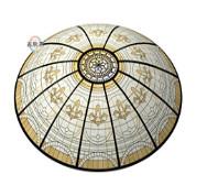 China Graphic Design Tempered Architectural Stained Glass Roof Skylight Church Style for sale