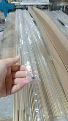 China Barras geirgianas de aluminio con superficie brillante a prueba de rayos UV para ventanas y puertas en venta