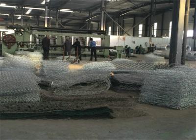 China Rock Galvanized Gabion Wall Baskets / Gabion Wall Mesh 6x8 8x10 10x12 Aperture for sale