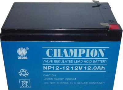 China Champion 12V12AH AGM battery 12V UPS battery Lead Acid battery manufacture for sale