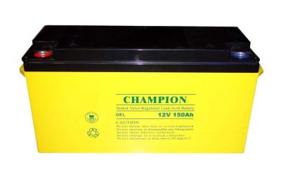 China Champion 12V150AH GEL battery 12V150AH Solar battery Lead Acid battery manufacture for sale