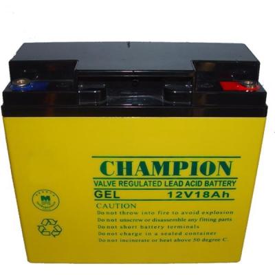 China 12V18AH GEL Battery for Solar Quality Sealed Lead Acid Storage battery rechargeable for sale