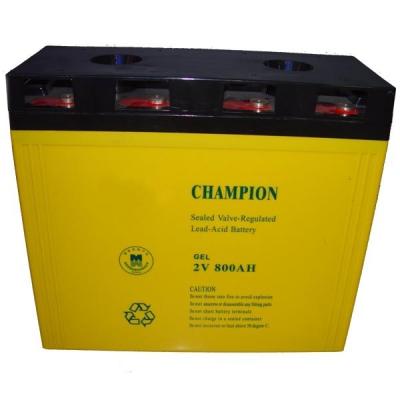China Champion 2V800AH GEL battery 2V1000AH Solar battery Lead Acid battery manufacture for sale