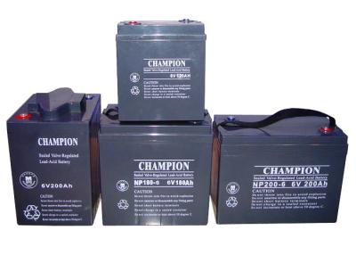 China China Champion Battery  6V NP Series Lead Acid AGM Battery, VRLA Battery, SLA Battery for sale