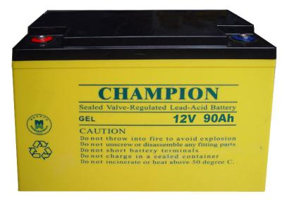 China China Champion Battery  12V90AH NP90-12-G Sealed Lead Acid GEL Battery, Solar Battery, Deep Cycle Battery for sale
