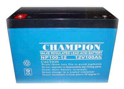 China China Champion UPS Battery  12V100Ah NP100-12 Lead Acid AGM Battery VRLA Battery, SLA Battery for sale