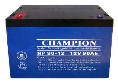 China China Champion UPS Battery  12V90Ah NP90-12 Lead Acid AGM Battery VRLA Battery, SLA Battery for sale