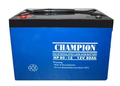 China China Champion UPS Battery  12V80Ah NP80-12 Lead Acid AGM Battery VRLA Battery, SLA Battery for sale