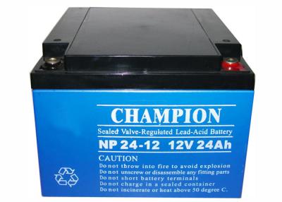 China China Champion UPS Battery 12V24Ah NP24-12 Lead Acid AGM Battery VRLA Battery, SLA Battery for sale